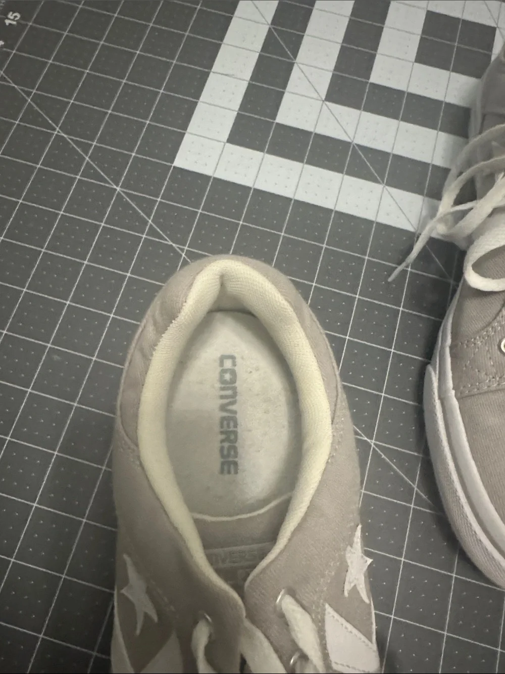 Converse Low Top Sneakers - Beige and White - Picture 4 of 6